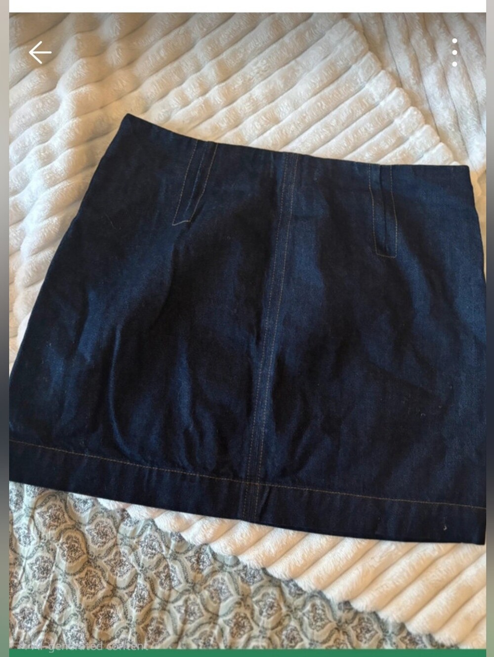 Madewell Dark Blue Denim Mini Skirt, Sz 29, EC